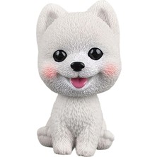 Salmoph Simülasyon Bobblehead Köpek Sallayan Kafa Köpek Kitaplık Dekorasyon Süslemesi (Yurt Dışından)