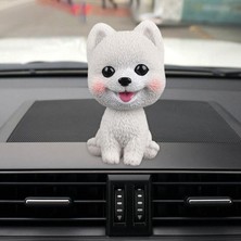 Salmoph Simülasyon Bobblehead Köpek Sallayan Kafa Köpek Kitaplık Dekorasyon Süslemesi (Yurt Dışından)