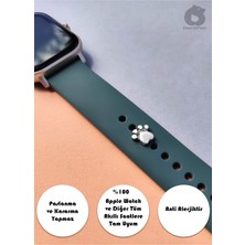 BP Tattoo Apple Watch Uyumlu Pati Figürlü Kordon Aksesuar Silver Charm