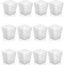 6 lı Buzdolabı İçi Mini Düzenleyici Kutu Organizer - Buzdolabı Kapak Düzenleyici