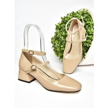 Fox Shoes R654037208 Ten Rugan Kalın Topuklu Kadın Ayakkabı