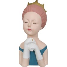 T. Concept Aksesuarlı Topuzlu Prenses Biblo Pembe Saçlı