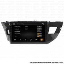 Myway Toyota Corolla Android 12 Multimedya Carplay 4gb RAM+64GB HDD 2013-2016 Navigasyon Ekran