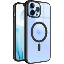 Apple iPhone 13 Pro Max Magsafe Özellikli Renkli Clear Case Kapak