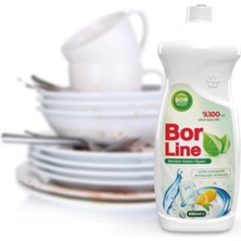 Borline % 100 Yerli Üretim Bor Katkılı Bulaşık Deterjanı Limonlu 650 ml x 14 Adet