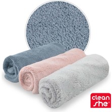 Cleanshe Mucize Ultra Emici Ve Yumuşacık Mikrofiber Temizlik Bezi 3'lü Set 40x40 cm