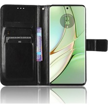 Seniee Telefon Kılıfı Motorola Moto Edge 40 Deri Telefon Kılıfı (Yurt Dışından)