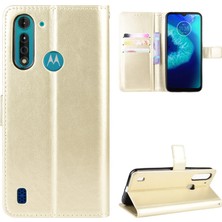 Motorola Moto G8 Power Lite Cüzdan Deri Telefon Kılıfı (Yurt Dışından)