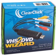Clearclick Vhs'den Dvd'ye Sihirbazı - USB Video Yakalayıcı