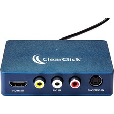 Clearclick Videodan Usb'ye 1080P USB Ses, Video Yakalama ve Canlı Akış Cihazı