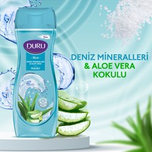 Duru Moods Deniz Mineralleri & Aloe Vera Duş Jeli +Duş Lifi ile Birlikte 4X450ML