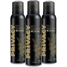 Privacy Gold Men Erkek Deodorant 3x150ml