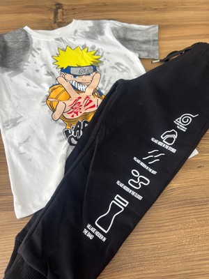 Orca Kids Fashion Naruto Baskılı Erkek Çocuk Yazlık Takım