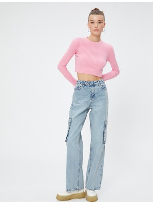 Koton Kot Kargo Pantolon Düz Paça - Eve Jeans