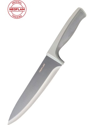 Neoflam Fika Microban Şef Bıçağı 20 cm Gri D-NEOGCK020