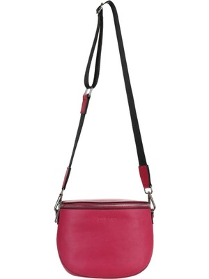 Bueno Shoes Fuşya Koyu Deri Kadın Çapraz Çanta 01WBY3606