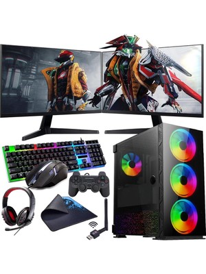 Rogame Intel I7 13700F 16GB 1tb M2 8gb RTX3050 Çift 24" Mon. (Gaming Set)