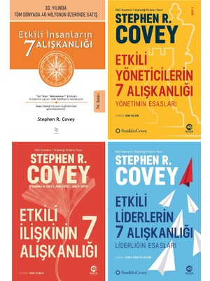 Etkili İnsanların 7 Alışkanlığı - Etkili Yöneticilerin 7 Alışkanlığı - Etkili İlişkinin 7 Alışkanlığı - Etkili Liderlerin 7 Alışkanlığı 4 Kitap Set - Stephen R. Covey