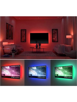 Neeko Sese Duyarlı Tv Arkası Rgb Şerit LED Kumandalı