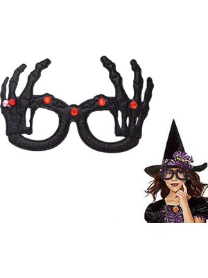 Pandoli Halloween Temalı Örümcek Ağı Camsız Parti Gözlüğü Siyah Renk Eva Malzeme 1 Adet