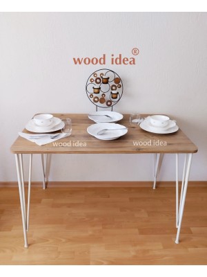 Wood Idea 70 x 110 Krem Ayak  Mutfak Masası....yemek Masası...çalişma Masası