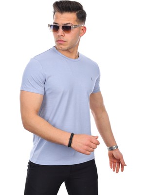 Kozik Erkek Bisiklet Yaka Standart Pamuk Erkek Basic T-Shirt