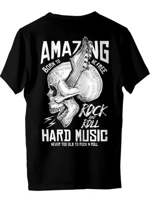 Vexshirt Kadın Müzik Temalı Regular  Tişört