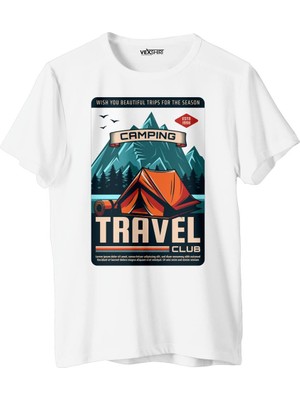 Vexshirt Kadın Dağcılık Buıldıng Temalı Regular  Tişört