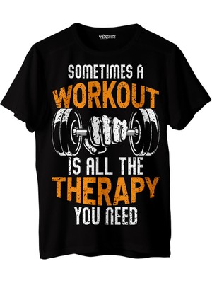 Vexshirt Kadın Body Buıldıng Temalı Regular  Tişört