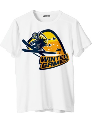 Vexshirt Kadın Kayak Temalı Regular  Tişört