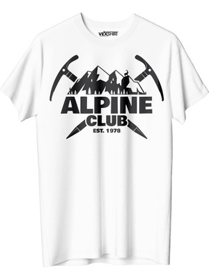 Vexshirt Erkek Dağcılık Buıldıng Temalı Regular  Tişört