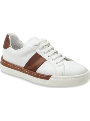 Deriden  Erkek Sneaker ER-34850  Beyaz Floter (670 ) Taba Spiro (547)