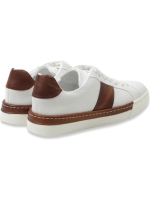 Deriden  Erkek Sneaker ER-34850  Beyaz Floter (670 ) Taba Spiro (547)