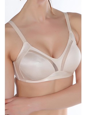 Miorre Minimizer Toparlayıcı Sütyen Tül Detaylı Kadın İçin Rahat Kullanım 80% Polyamid 20% Elastan