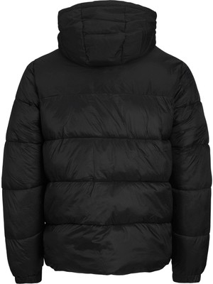 Jack & Jones Erkek Rüzgar Geçirmez Kapüşonlu Puffer Mont 12235859