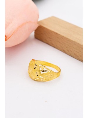 Latif Kuyumcu 22 Ayar Altın Yüzük Kalemli Işlemeli Kadın Yüzük