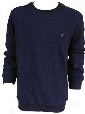 Deacarr's Indigo Erkek Selanik Uzun Kollu O Yaka Sweatshirt 410