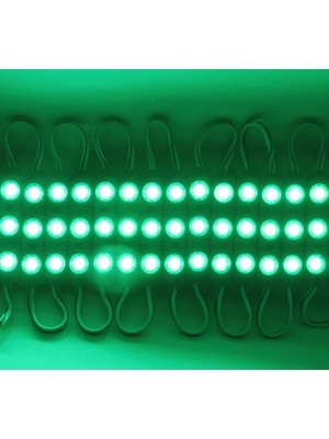 Zembil 5 Adet Yeşil 12V 1.5W 3 Ledli Mercekli Parmak LED Modül 2835 Smd
