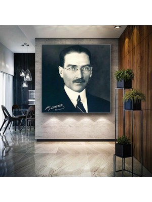 SML Tablo Mustafa Kemal Atatürk Gözlüklü Karizma Kanvas Tablo