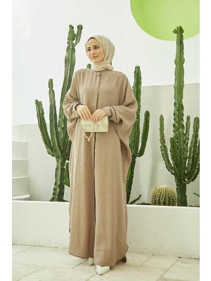 Neways 6571-FENDI Modal  Abaya Vizon