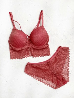 Gece İncisi Push Up Ip Detaylı Bralet Takım