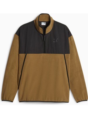 Puma Classics Utility Erkek Kahverengi Polar Sweatshirt (621349-93)