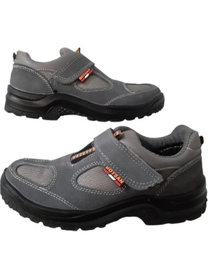Botsan Gri Süet Çeliksiz  Iş Güvenlik Ayakkabısı