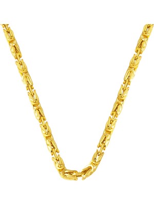 Bilezikci 14 Ayar Altın 3 Mm. Kral Zincir Kolye 50 Cm.