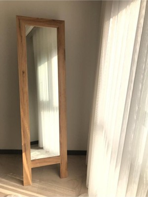 GÜLCENBAY Mdf Lam Ahşap Desenli Suya Dayanıklı Boy Aynası 181*50 Ayna