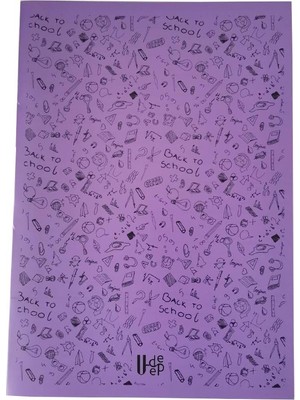 Artlantis 40 Yaprak Kareli Defter Plastik Kapak A-4 1 Adet Pp Kapak Büyük Boy Kareli Defter 40 Sayfa A4 Desenli Kapak