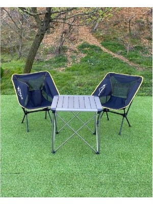 Nurgaz Küçük Masa + 2 Pratik Sandalye Set