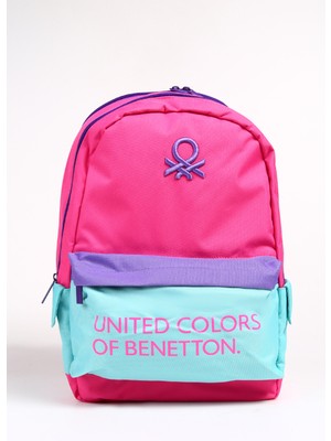 Benetton Pembe - Mavi Kadın Sırt Çantası Benetton 3712