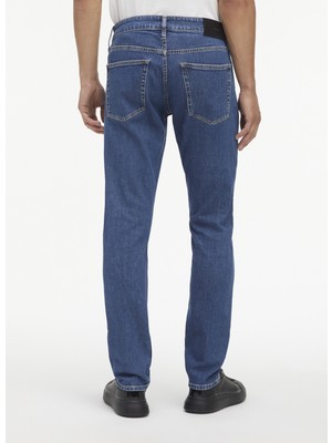 Calvin Klein Normal Bel Normal Paça Slim Fit Mavi Erkek Denim Pantolon K10K1107081BJ