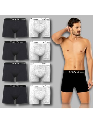 Tan Boxer Baksırtan 8li Boxer , Baksır ,likralı, Pamuklu , Fit, Oris Iç Giyim,ekonomik  Hesaplı Paket Boxer